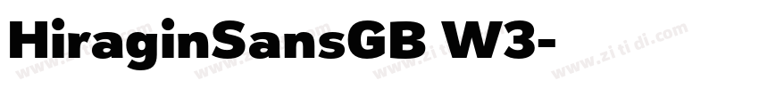 HiraginSansGB W3字体转换